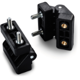 O454 - UNIVERSAL HINGE WITH THREADED STUD AND INSERT TO MOUNT STRAIGHT DOOR