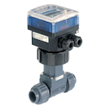 8025 - Insertion flowmeter or batch controller with paddle wheel and flow transmitter or remote batch controller