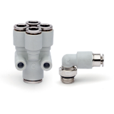 Super-rapid fittings Compact Series 7000 in technopolymer