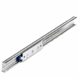 D52-BP53 - Raíles lineales de aluminio anodizado con guías de rodillos de 120mm de acero inoxidable - Capacidad de carga: 75 kg