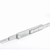 E1904 - Superschwerlast-Schubladenschiene aus Stahl mit Überauszug - Belastbarkeit: 220 kg - Einbaulängen : 500 - 2000 mm