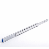 D402F - Aluminium Telescopic Slide - Partial Extension with Lock in - max Load rating : 33 kg - Lengths : 150 - 650 mm
