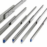 Steel telescopic slides with partial extension