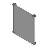 Type 12 Free-Standing Single-Door Enclosures, Half Panel Accessories - Type 12 / 13 Enclosures