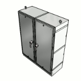 Type 4X Double-Door Dual Access Free-Standing with 3-Point Locking - Type 4X Panel Enclosures