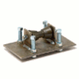 Fig. B3118SL - Adjustable Roller Stand with Base Plate (TOLCO Fig.328) - Pipe Rollers & Roller Supports