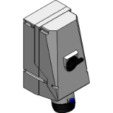 GHG 525 - Wall socket for industrial application, 125 A, GHG 525 mit Trennschalter