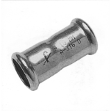 I.MS - Raccordi a pressare PN16 Manicotti a pressare femmina / femmina acciaio inossidabile 316 o acciaio zincato