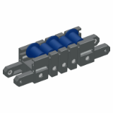 LOAD-BEARING ROLLER CONV. ARTICULATION - P22 – FLANGED PA ROLLER – INTEGRATED PIN