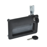 GN 115.10 Latches Zinc Die Casting, with Gripping Tray Plastic, Operation with Key, Lockable