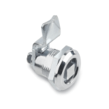 GN 115.1 Latches, Zinc Die Casting, Small Type, Housing Collar Chrome Plated, with and without Lock