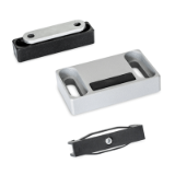 Retaining magnets, rectangular-shaped