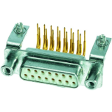 D-SUB fe angled 25-pol turned solder pin