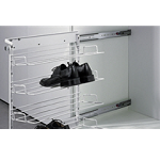 Pull-out shoe rack frame