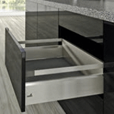 Pot-and-pan drawer, height 186 mm, drawer side profile height 126 mm - Pot-and-pan drawer, height 186 mm, drawer side profile height 126 mm