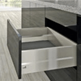 Pot-and-pan drawer with DesignSide, height 186 mm, drawer side profile height 94 mm - Pot-and-pan drawer with DesignSide, height 186 mm, drawer side profile height 94 mm