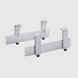 Height-adjustable leg with mount for plinth drawers - Height-adjustable leg with mount for plinth drawers
