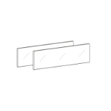 AvanTech YOU Glass insert for Inlay drawer side profile - AvanTech YOU Glass insert for Inlay drawer side profile