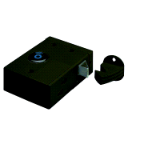 Proxy slam lock, 125 kHz, for installing in cabinet body, black - Proxy slam lock, 125 kHz, for installing in cabinet body, black