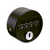 Dial lock 60 with fixed code, black