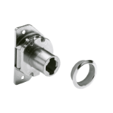 Tambour door cylinder lock for exchangeable barrels Z23, ø 18mm - Tambour door cylinder lock for exchangeable barrels Z23, ø 18mm