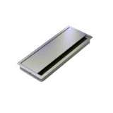 Cable entry, 120 mm x 300 mm aluminium look - Cable entry, 120 mm x 300 mm aluminium look