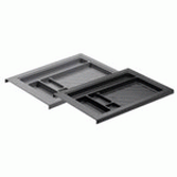 Pencil tray for narrow pedestal, height 25 mm , 280 /292 , black - Pencil tray for narrow pedestal, height 25 mm , 280 /292 , black