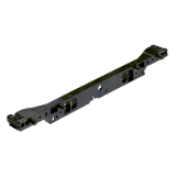 Front panel connector with locating pins , 380 / 392 , black - Front panel connector with locating pins , 380 / 392 , black