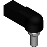 WGRM DE - Angle joint with ball stud, removable