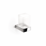 A88100 - Wall-mounted tumbler holder with satined glass tumbler