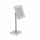 AV258Q - Magnifying mirror with support. Touch switch. Dimmable light color