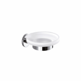 A46110 - Wall-mounted soap holder with satined glass dish