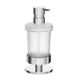 A4667Z - Tabletop soap dispenser with satined glass container and chrome-plated brass pump