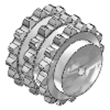 Kettenrad - 1 3/4 x 1 1/4" aus Stahl, für Rollenkette nach DIN 8187 - ISO/R 606