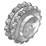 Kettenrad - 2 x 1 1/4" aus Stahl, für Rollenkette nach DIN 8187 - ISO/R 606