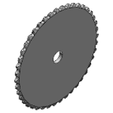 Kettenradscheibe - 5 x 2,5 mm aus Stahl, für Rollenkette nach DIN 8187 - ISO/R 606