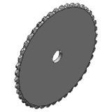 Kettenradscheibe - 6 x 2,8 mm aus Stahl, für Rollenkette nach DIN 8187 - ISO/R 606