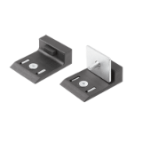 K1633 - Door stops plastic for aluminium profile with damping or with magnetic catch
