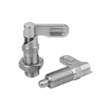 K1285 - Cam action indexing plunger stainless steel, with stop