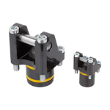 K1856 - Rotary lever clamps, hydraulic double / single-acting with spring return