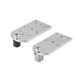 K1506 - Clamping pin, steel or stainless steel with adapter plate