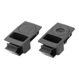 K2011 - Snap locks, plastic with recessed grip, snap-in