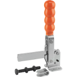 K0061 - Toggle clamps vertical with flat foot and full holding arm