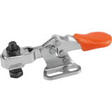 K0071 - Toggle clamps mini horizontal with flat left foot and adjustable clamping spindle