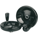 K0164 - Disc Handwheels duroplastic with revolving taper grip