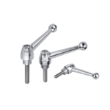 K0121 - Adjustable Handles Classic Ball Style stainless steel components, external thread