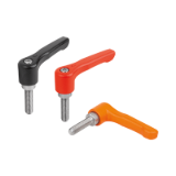 K0738 - Adjustable Handles straight bolts and internal components stainless steel, external thread