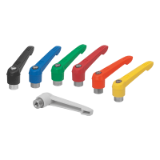 K0270 - Adjustable Handles Modern Design Style, plastic, inserts and internal components stainless steel, internal thread