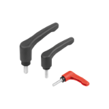 K1872 - Clamping levers ECO, plastic with male thread