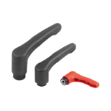 K1743 - Clamping levers ECO, plastic with female thread, threaded insert stainless steel